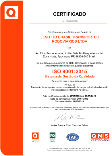 Certificado ISO 2025 x 2028 PT